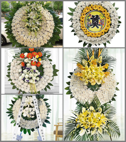 湖南永州祁阳县潘市镇白果村花圈速递